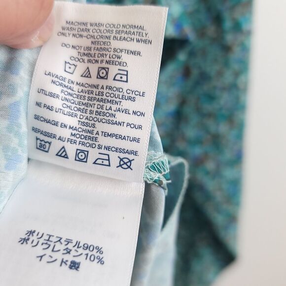 Lands End 365 Long Sleeve Tunic Top Roll Tab Sleeves Moisture Wicking - Picture 12 of 13